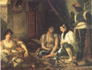 Eugene Delacroix Algerian Women in Their Appartments (mk05) china oil painting image